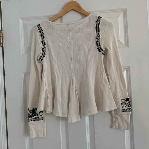 Free People Embroidered Long Sleeve Shirt - Picture 2 of 2